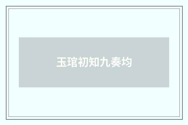 玉琯初知九奏均