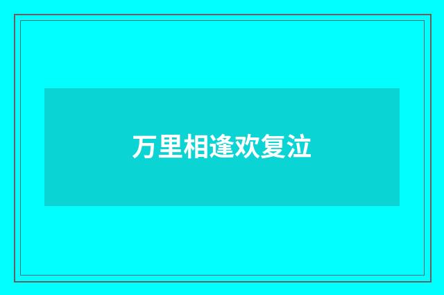 万里相逢欢复泣