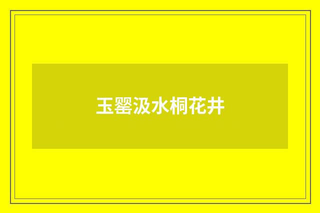 玉罂汲水桐花井