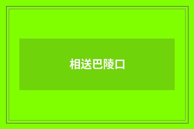 相送巴陵口