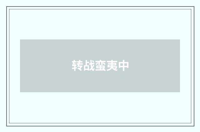 转战蛮夷中