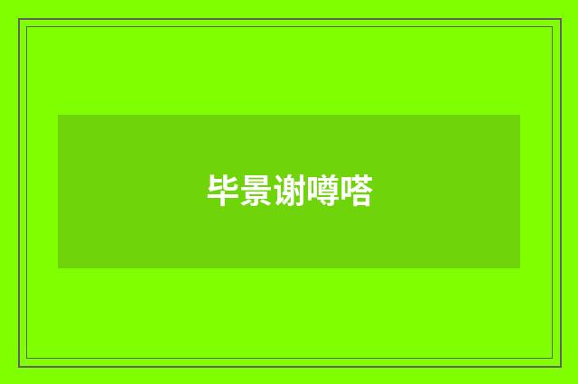 毕景谢噂嗒