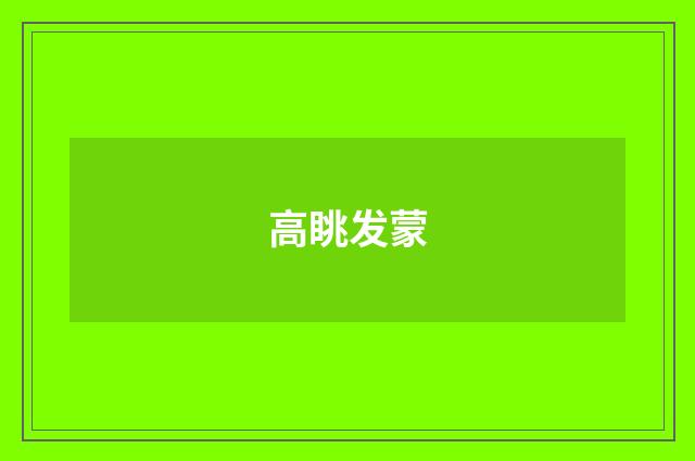 高眺发蒙