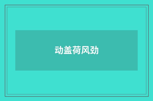 动盖荷风劲
