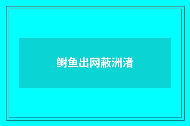 鲥鱼出网蔽洲渚
