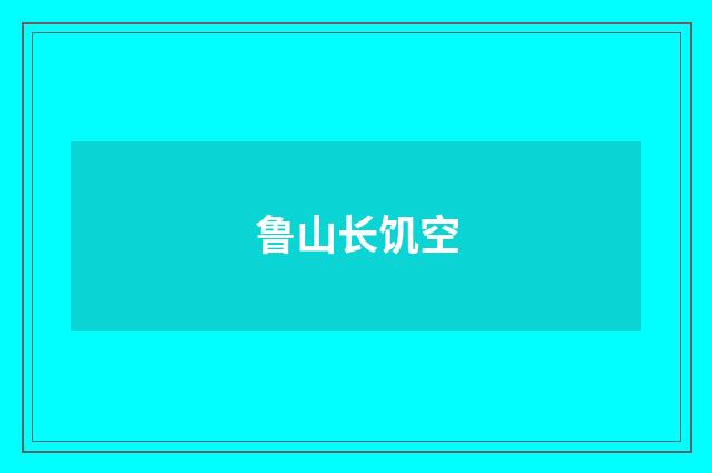 鲁山长饥空