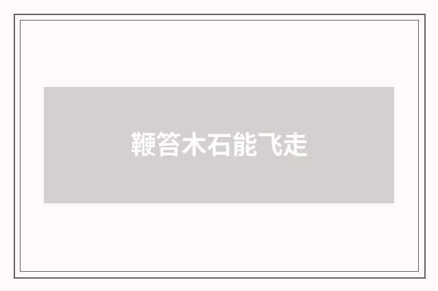 鞭笞木石能飞走