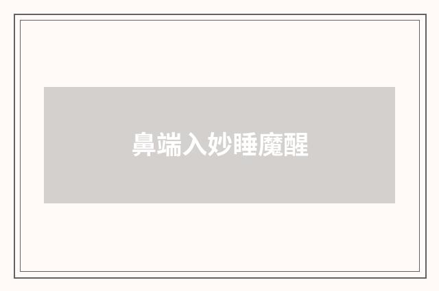 鼻端入妙睡魔醒