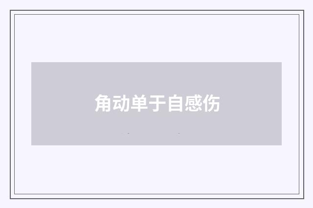 角动单于自感伤