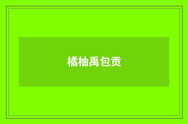 橘柚禹包贡