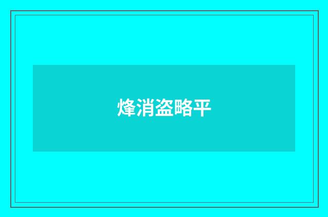 烽消盗略平