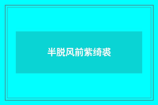 半脱风前紫绮裘