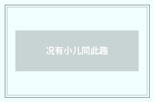 况有小儿同此趣