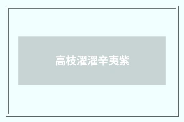 高枝濯濯辛夷紫