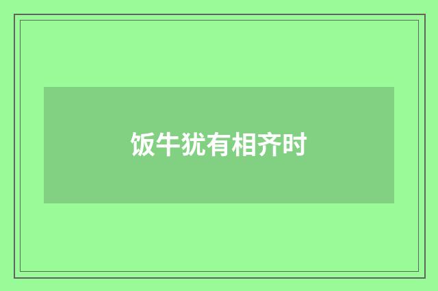 饭牛犹有相齐时