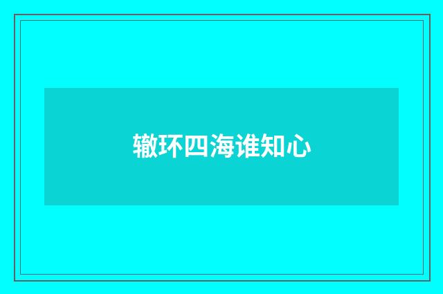 辙环四海谁知心