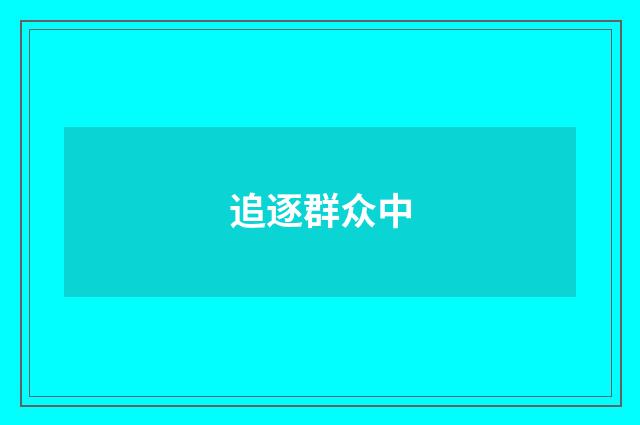 追逐群众中
