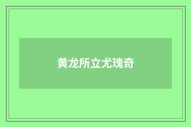 黄龙所立尤瑰奇