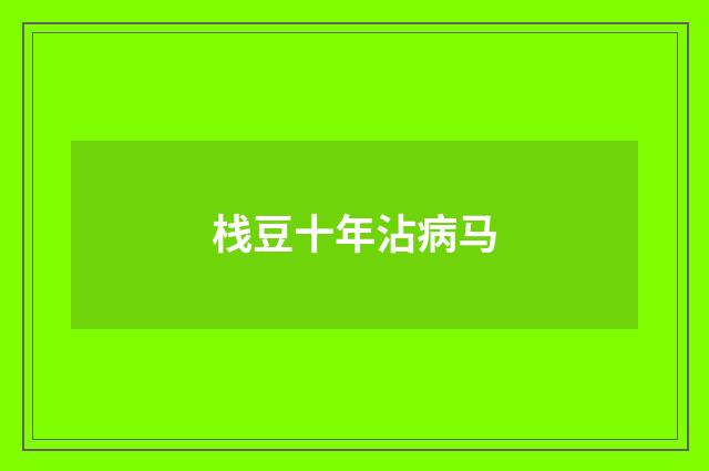 栈豆十年沾病马