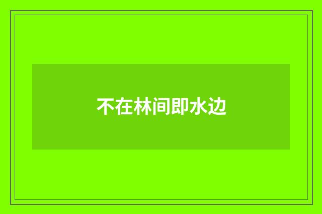 不在林间即水边