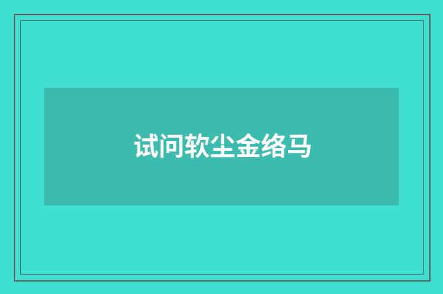 试问软尘金络马