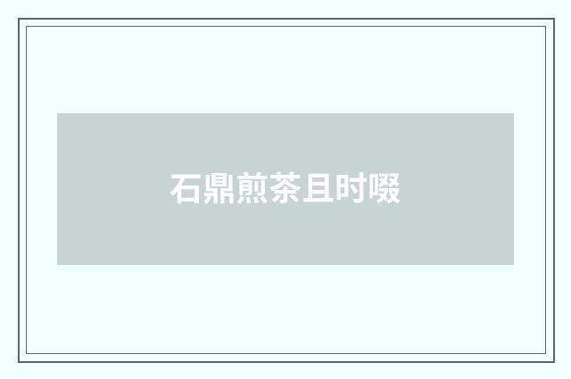 石鼎煎茶且时啜