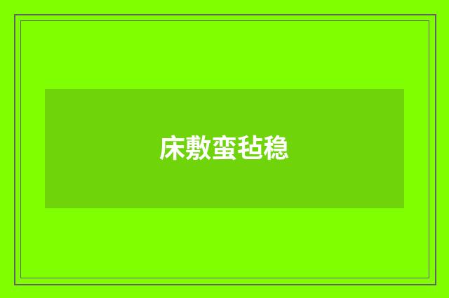 床敷蛮毡稳