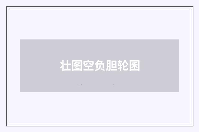 壮图空负胆轮囷