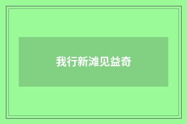 我行新滩见益奇