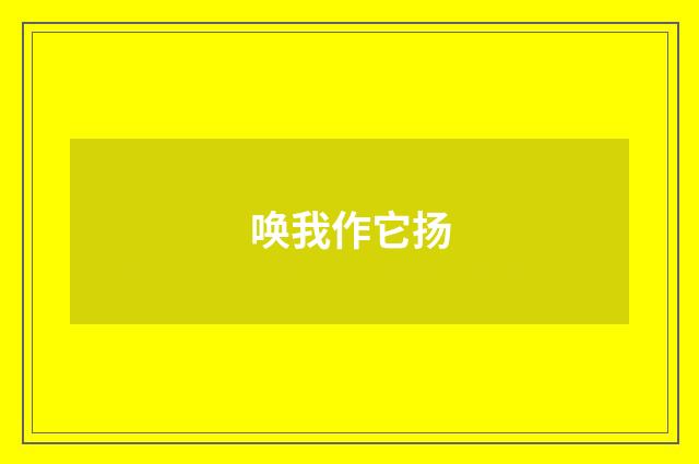 唤我作它扬