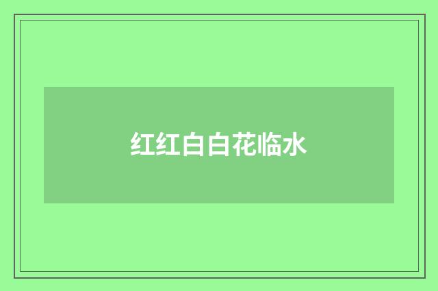 红红白白花临水