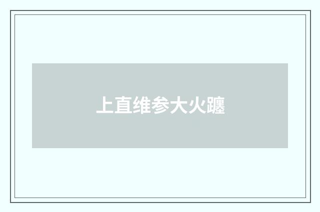 上直维参大火躔