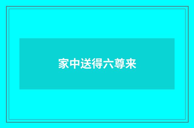 家中送得六尊来