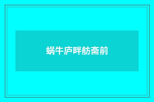 蜗牛庐畔舫斋前