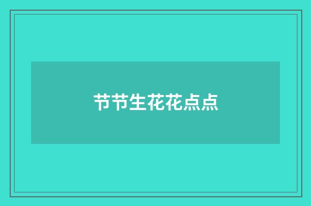 节节生花花点点