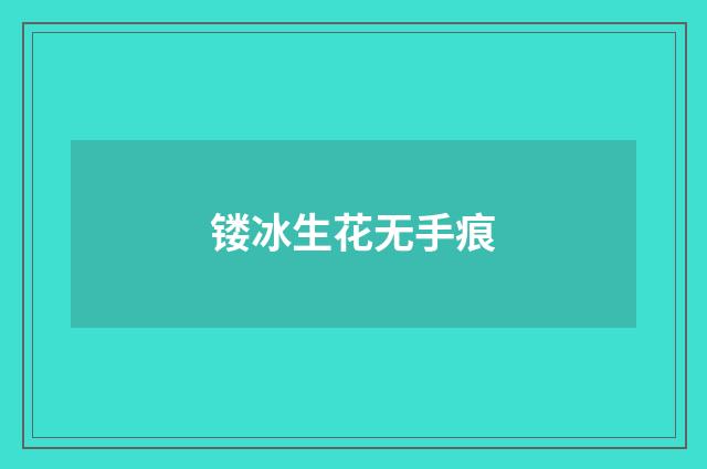 镂冰生花无手痕