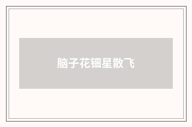 脑子花钿星散飞