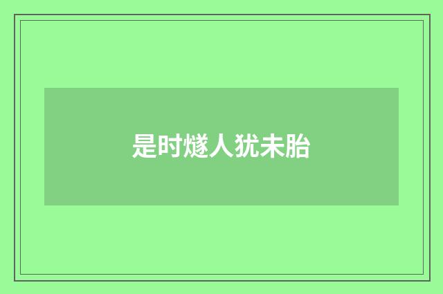 是时燧人犹未胎