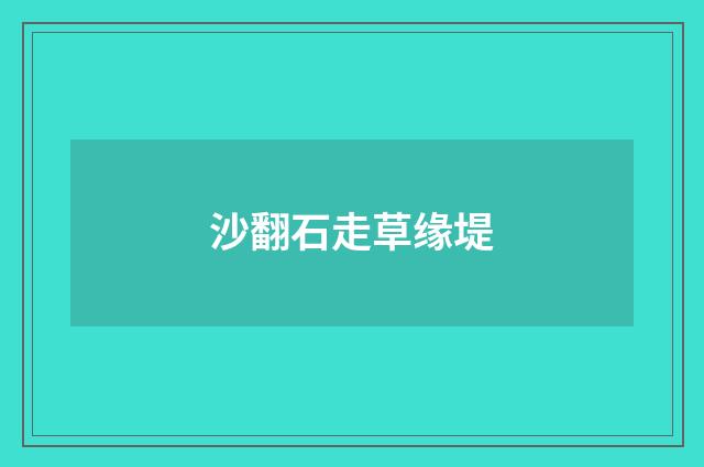 沙翻石走草缘堤