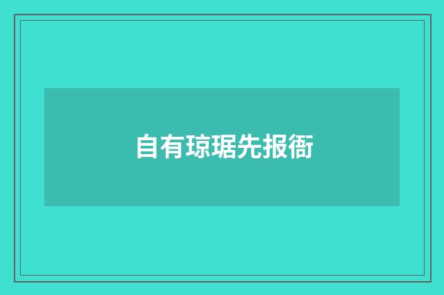 自有琼琚先报衙