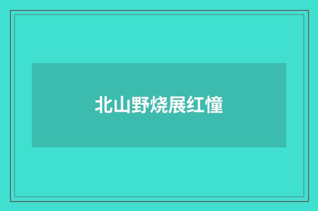 北山野烧展红憧