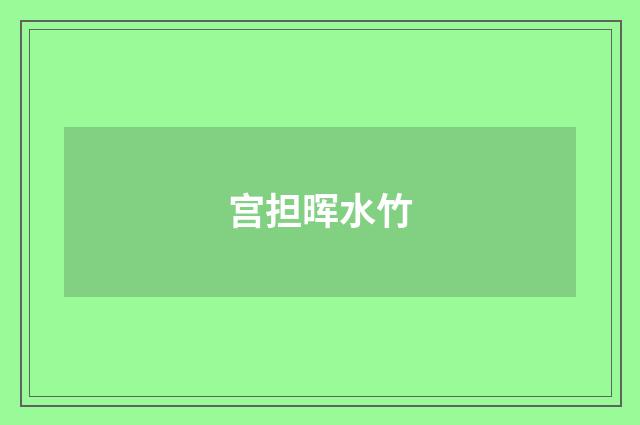 宫担晖水竹
