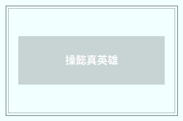 操懿真英雄