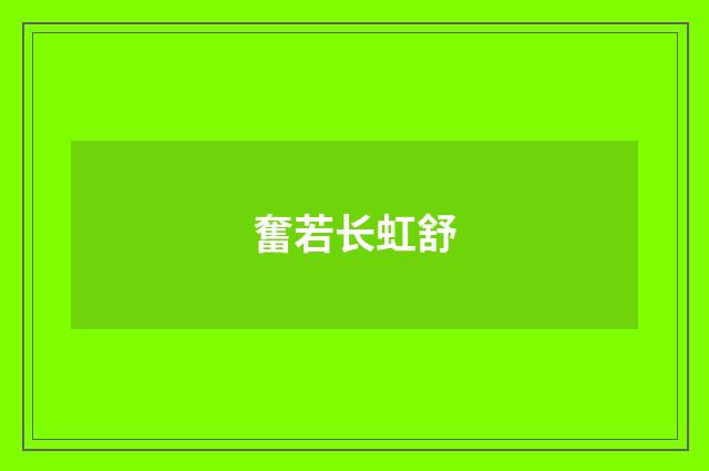奮若长虹舒