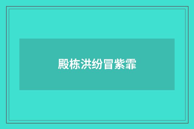 殿栋洪纷冒紫霏