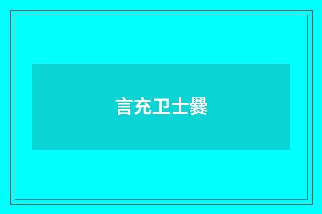言充卫士爨