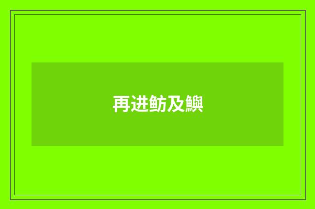 再进鲂及鱮