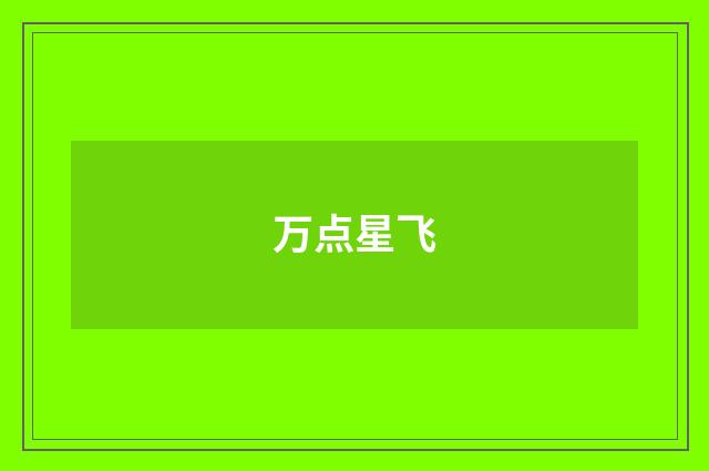 万点星飞