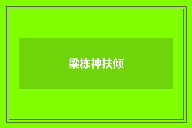 梁栋神扶倾