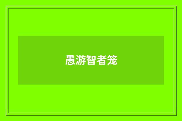 愚游智者笼
